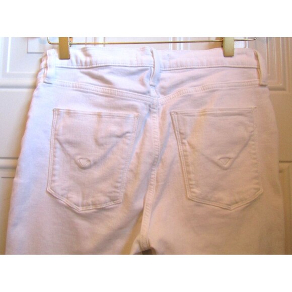 Hudson Jeans White Barbara Super Skinny Ankle Moto Retail $245 NWOT Size 29 - Picture 8 of 11